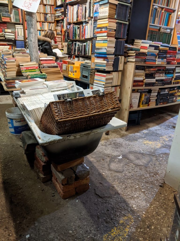La librairie Acqua Alta de Venise, célèbre pour ses étagères insolites et ses chats